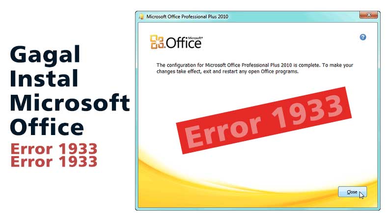 Cara mengatasi komputer error tidak bisa instal office 2007 dan 2010 error 1993