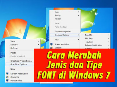 Cara Merubah Font Standart Di komputer windows